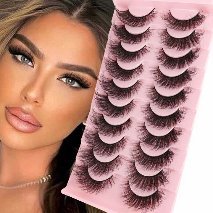 False Eyelashes — 10 Pairs