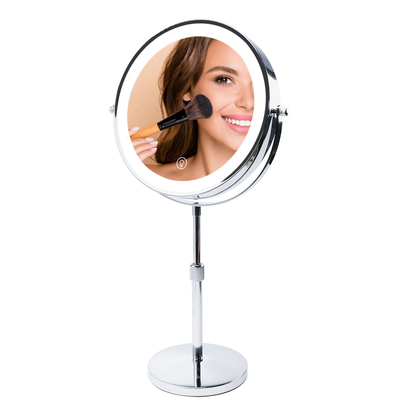 LED Makeup Mirror — 10x Magnification