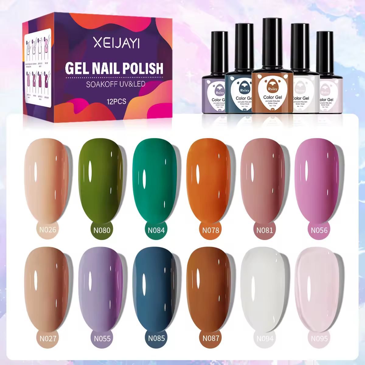 Matte Nail Polish Set — 12 Shades