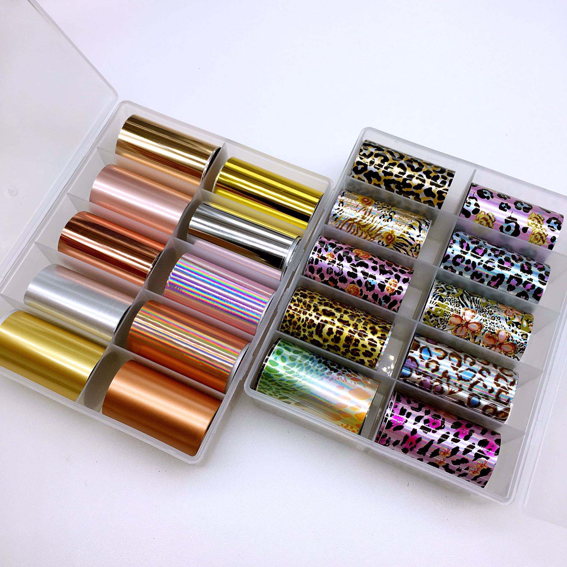 Nail Foil Transfer Kit — 20 Rolls