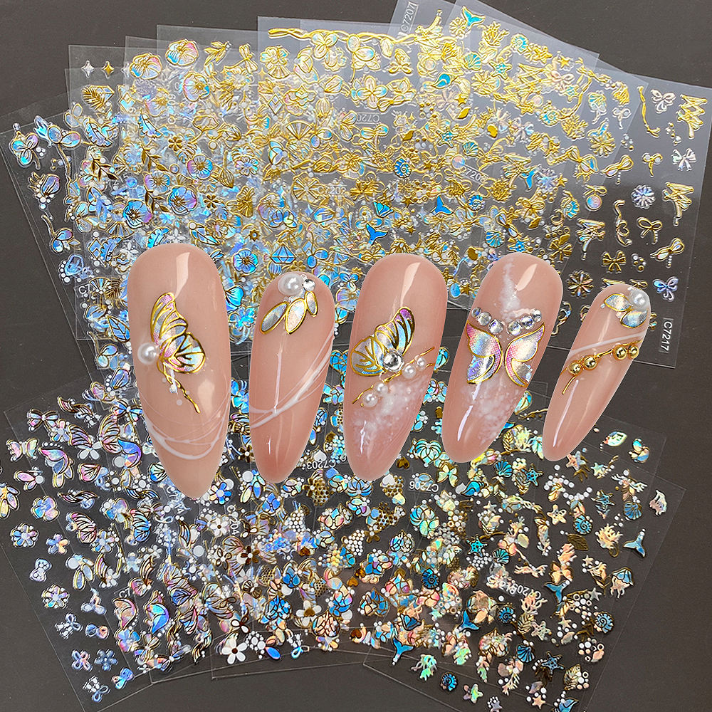 Nail Art Sticker Sheets — 20 Pack